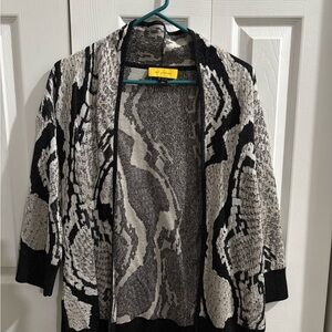 St. John Black and gray Cardigan